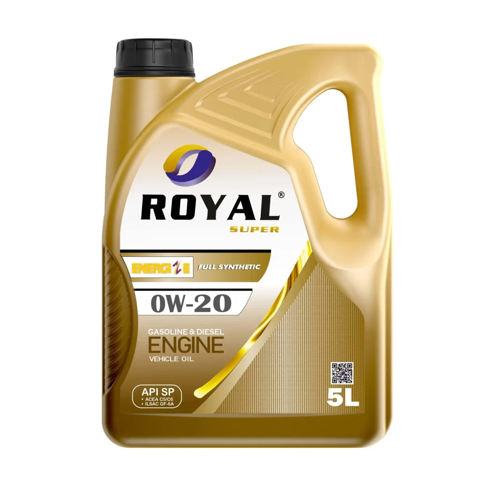 Royal Super Gasoline Engine Oil 0W-20 API SP (ACEA C5/C6, ILSAC GF-6A) 5 Liter
