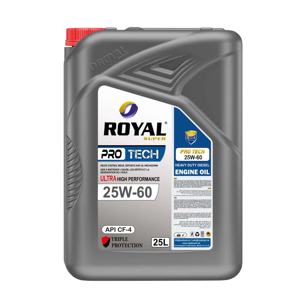 Royal Super Lubricants engine oil SAE 25W-60 API CF-4 for Diesel ...