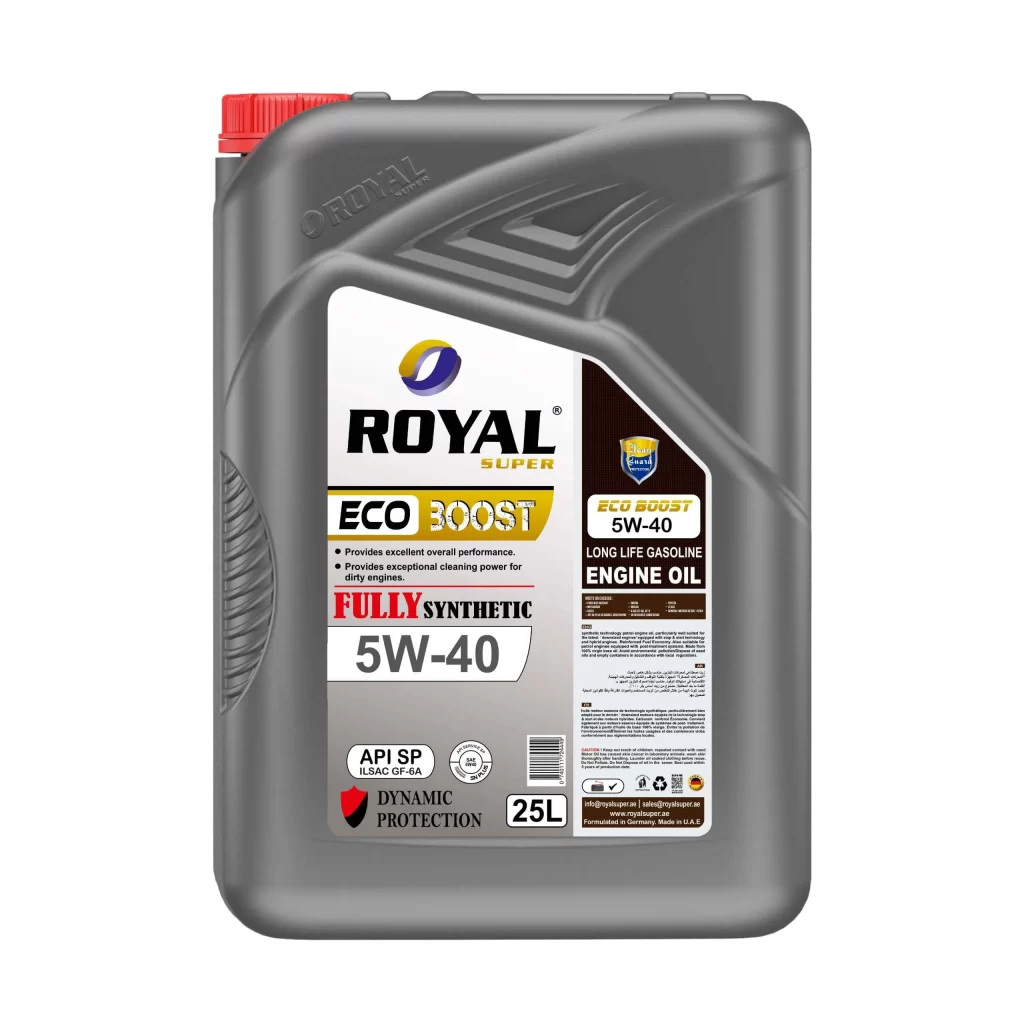 Royal Super Gasoline Engine Oil 5W-40 API SP 25 Liter - Royal Super ...