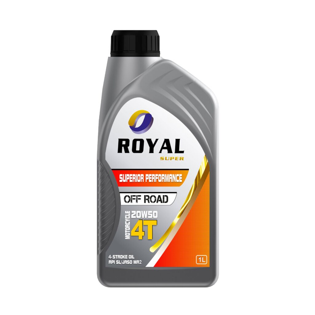 Royal Super 4-stroke Motorbike Oil 4T 20W-50 API SL / JASO MA2 (4T) 1 ...