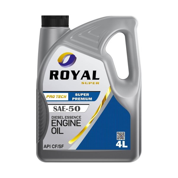Royal Super Lubricants engine oil SAE 50 API CF/SF for Diesel Essence Vehicle 4 Liter