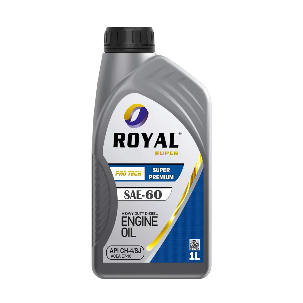 Royal Super Lubricants engine oil SAE 60 API CH-4/SJ for Diesel Vehicle 1 Liter