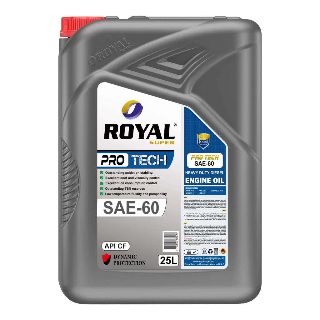Royal Super Lubricants engine oil SAE 60 API CF for Diesel Vehicle 25 ...