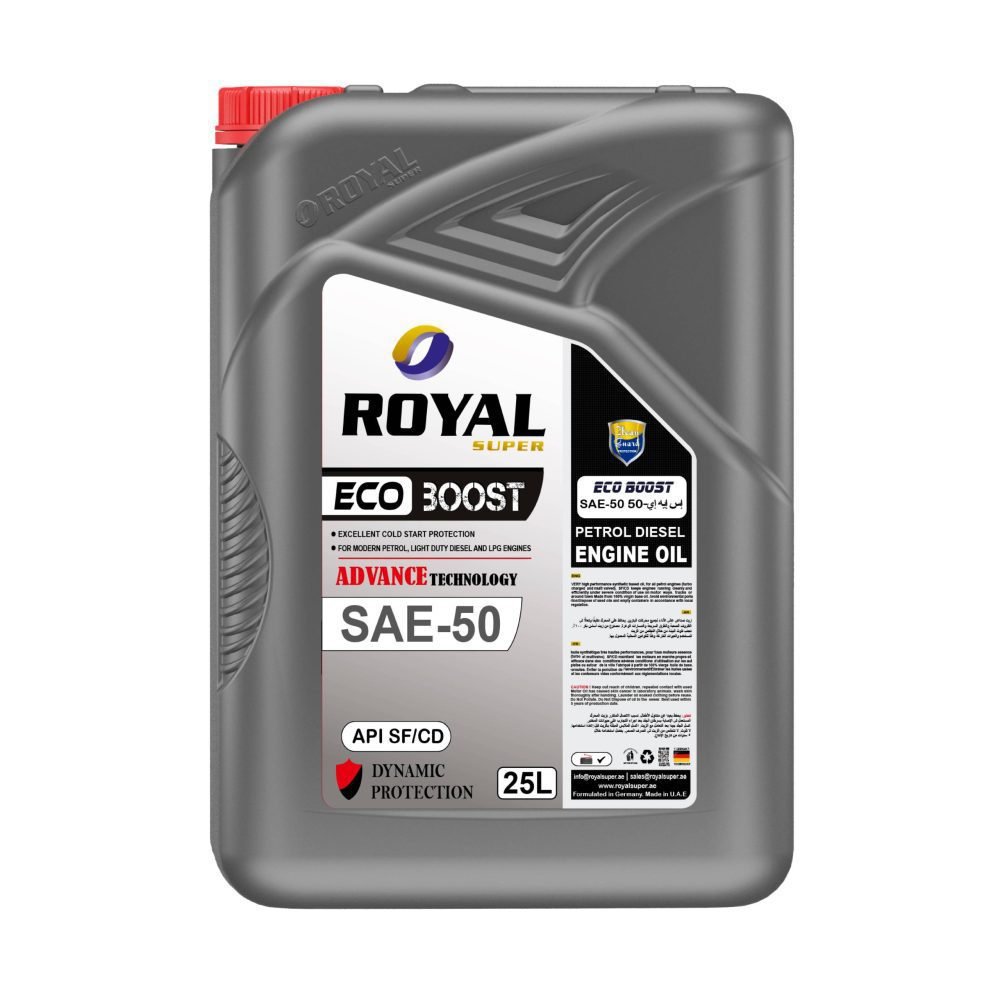 Royal Super Petrol & Diesel Engine Oil SAE 50 API SF/CD 25 Liter